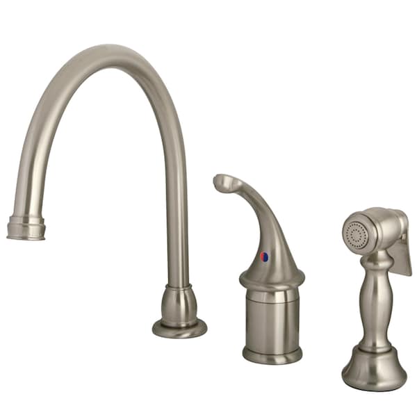 Widespread Kitchen Faucet, Brushed Nickel